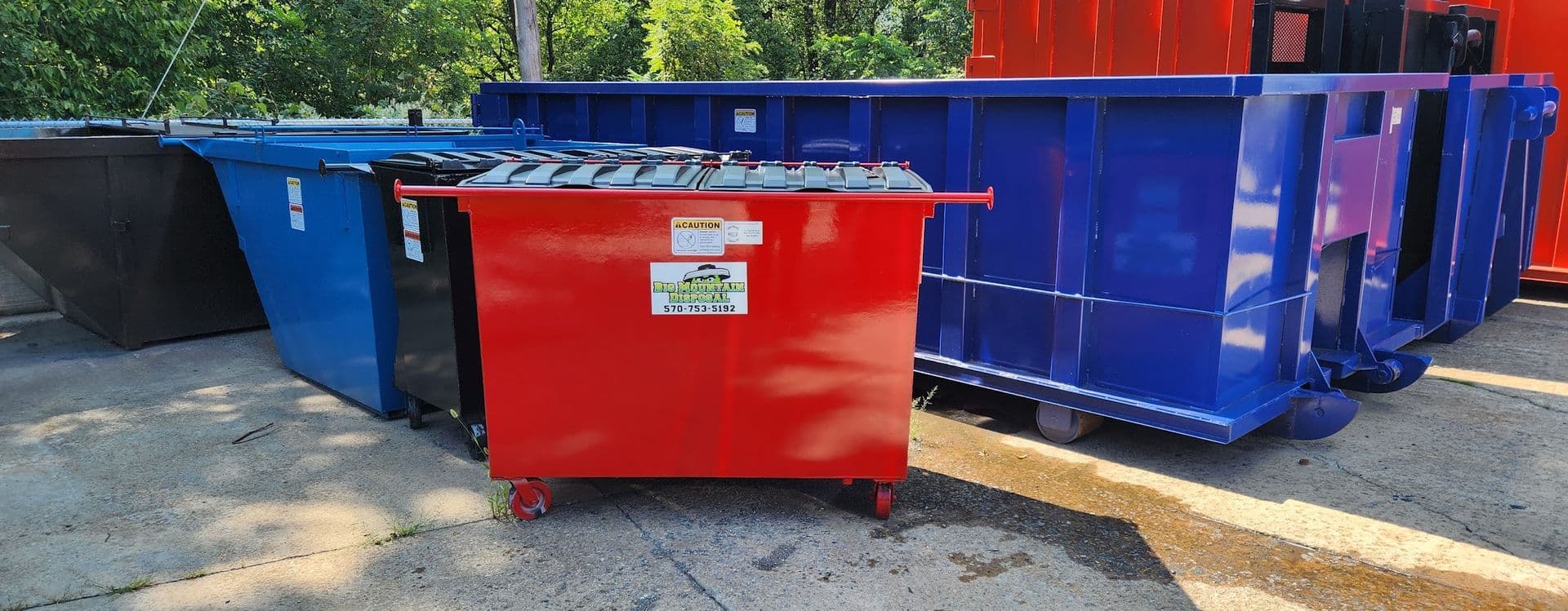 Big Mountain Disposal roll-off dumpster